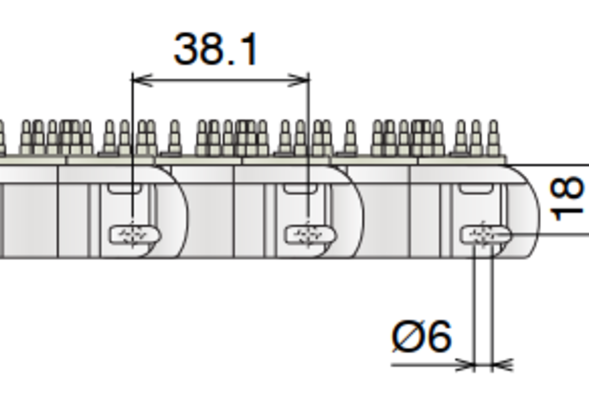 Xích Tải Nhựa 83 M/PU