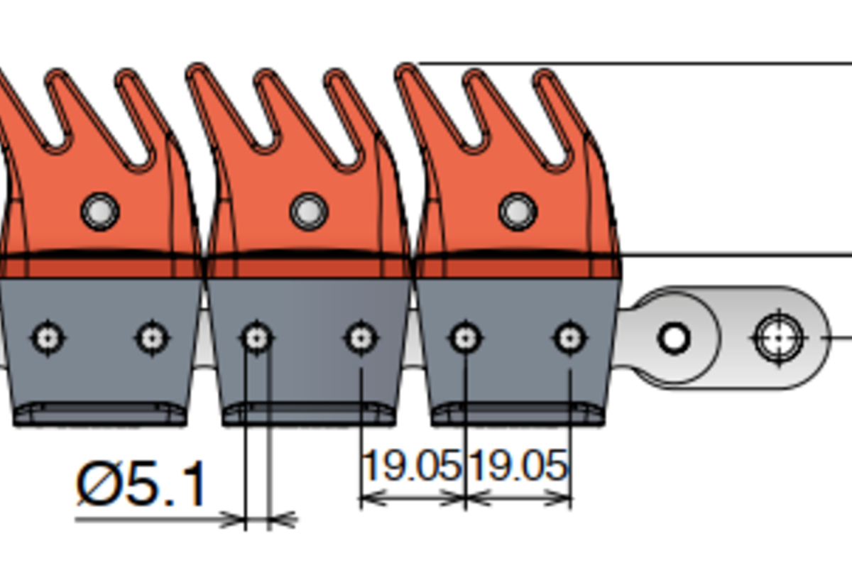 Xích Tải Nhựa 1873 Gripper Gs2