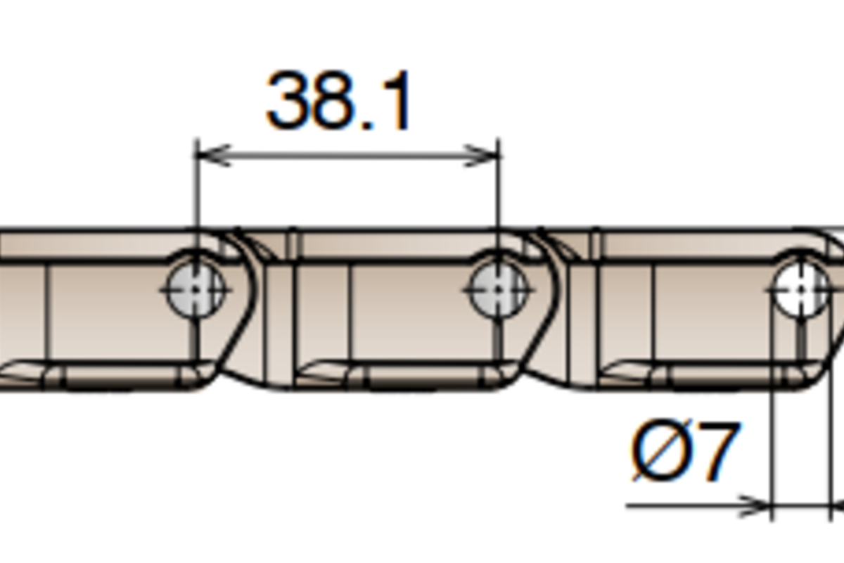 Xích Tấm Bản Nhựa 880 B