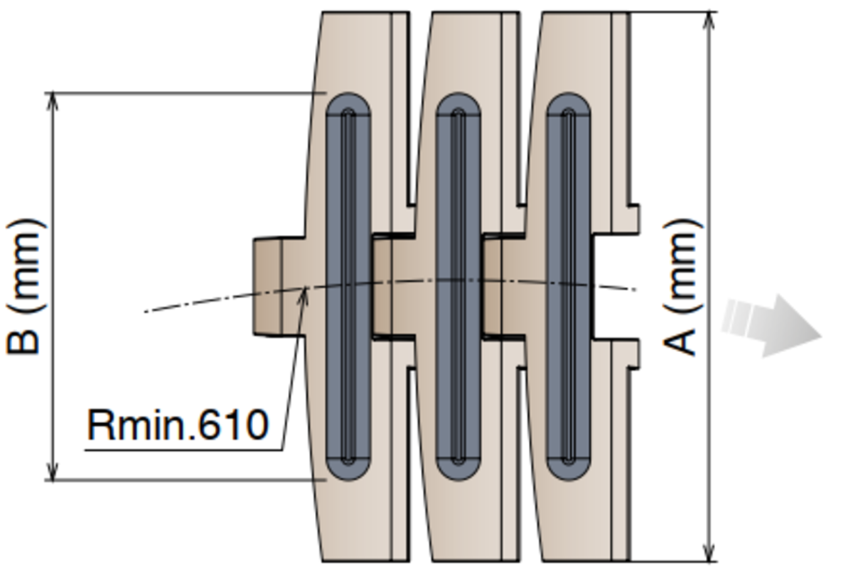 Xích Tấm Bản Nhựa 882 M GT