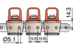 Xích Tải Nhựa 1873 D-shape