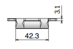 Xích tấm inox bản lề 512