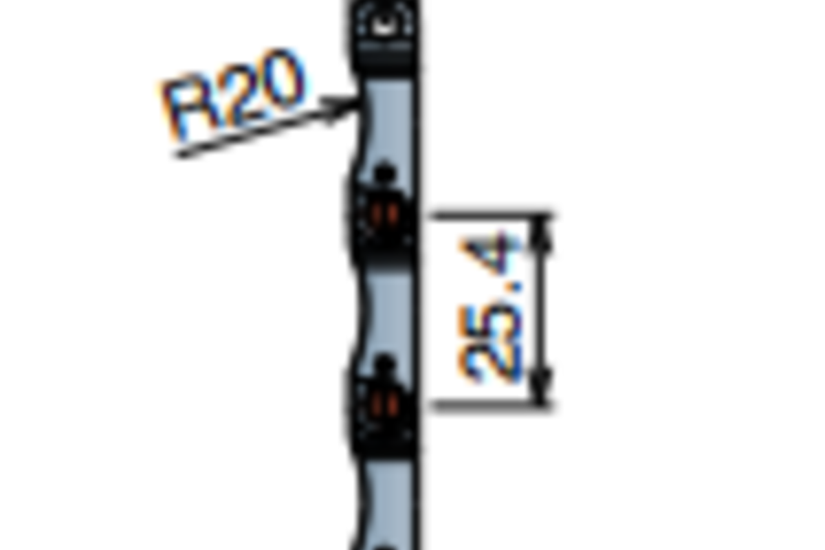 Băng tải xích nhựa 550 FG one track belt