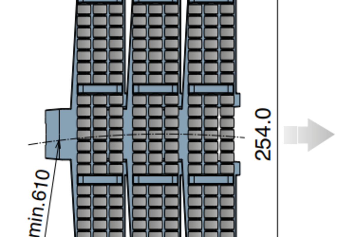 Xích nhựa băng tải 882 M LBP