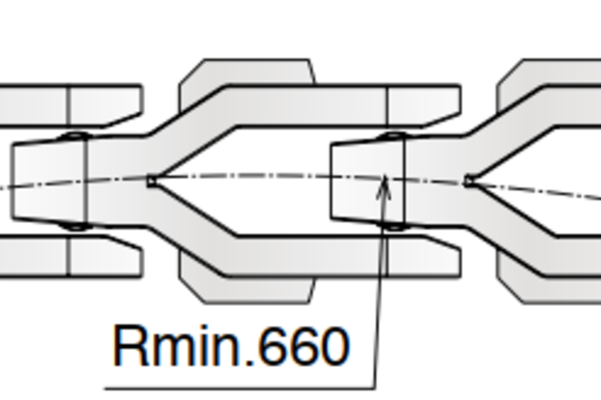 Xích nhựa CC 1400 TAB