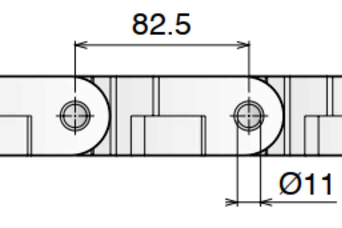 Xích nhựa CC 1400 TAB