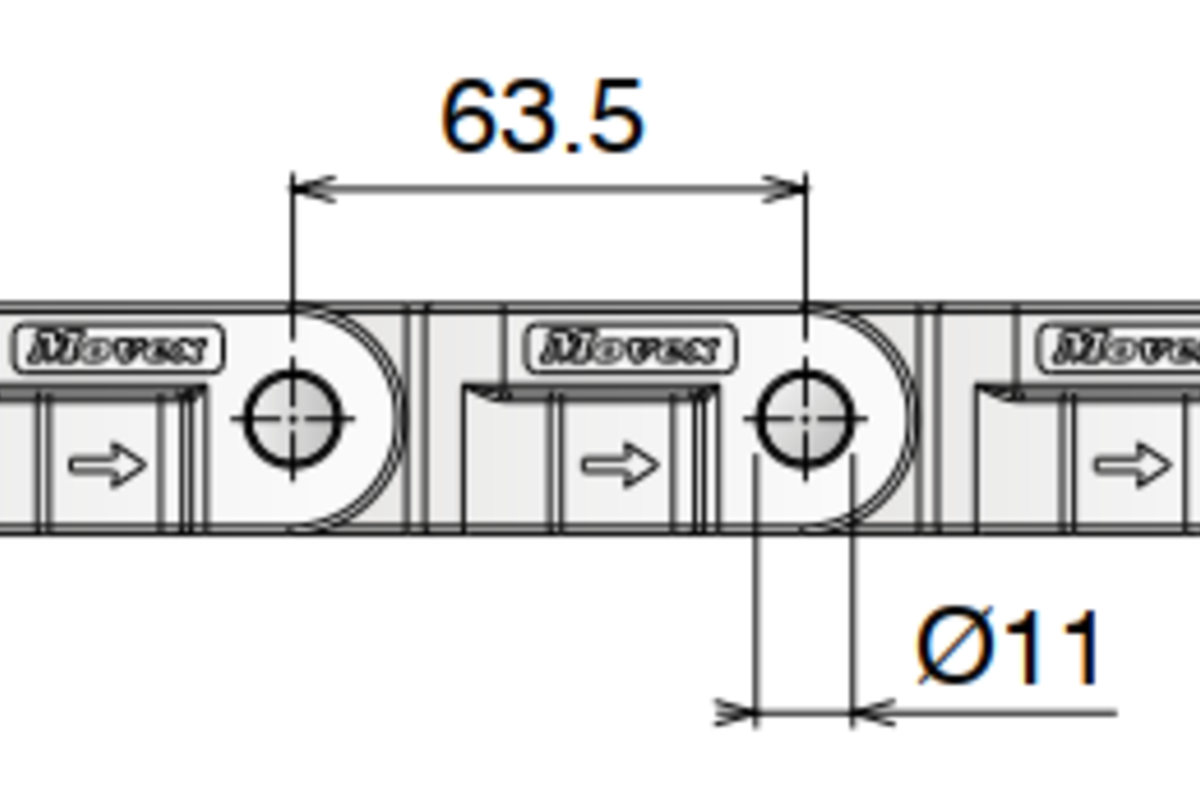 Xích nhựa CC600 D