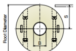 Bánh răng nhựa 600 Split support roller