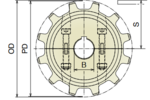 Nhông nhựa 83 M-83 M/PU-140 M