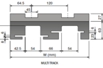 Cơ cong băng tải từ tính 880-881 K450 M22A