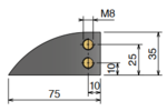 Cơ cong băng tải từ tính 880-881 M10