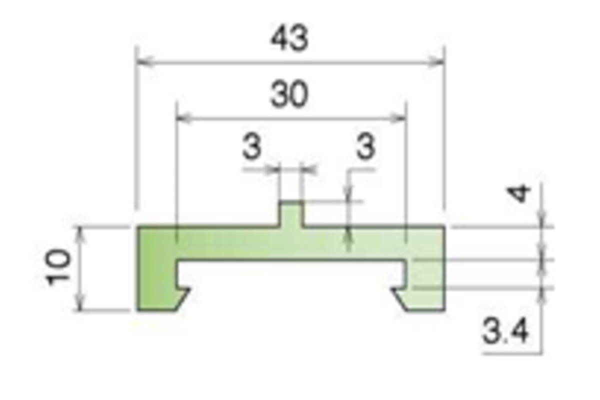 Thanh nhựa dẫn hướng - 110