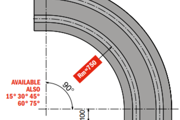 882-8857 K750 M85 Corner Tracks
