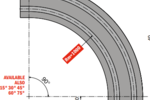 882-8857 K750 M80 Corner Tracks