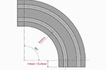 882-8857 K750 M81 Corner Tracks