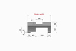 882-8857 K750 M80 Corner Tracks
